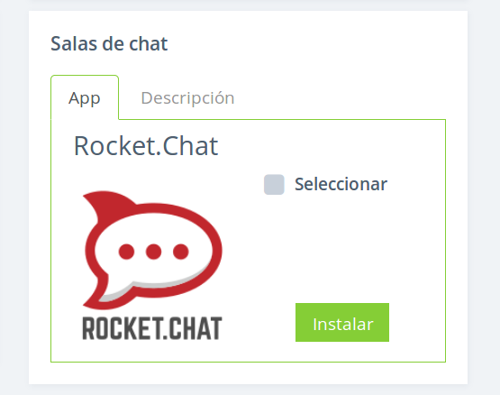 Instalación automática Rocket Chat